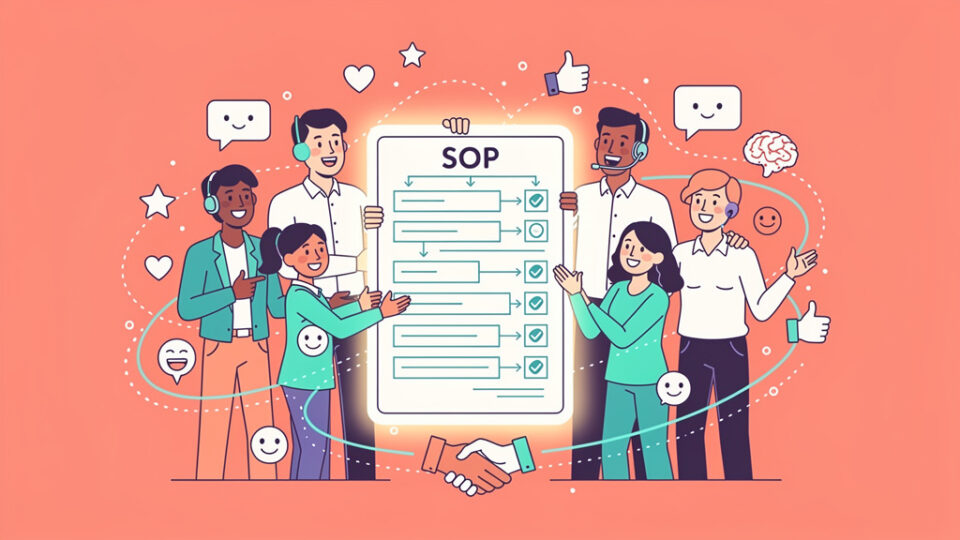Jak stworzyć standard obsługi klienta (SOP), który zespół pokocha stosować?